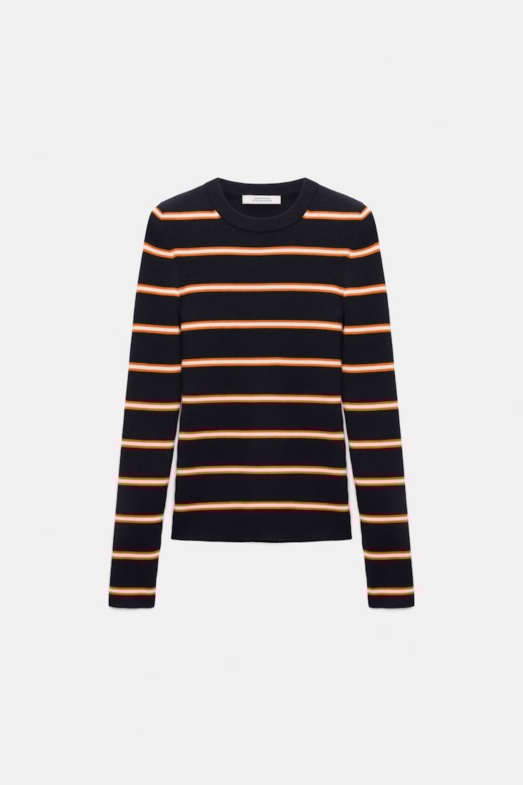 Dorothee Schumacher Striped knit pullover energetic blue trio
