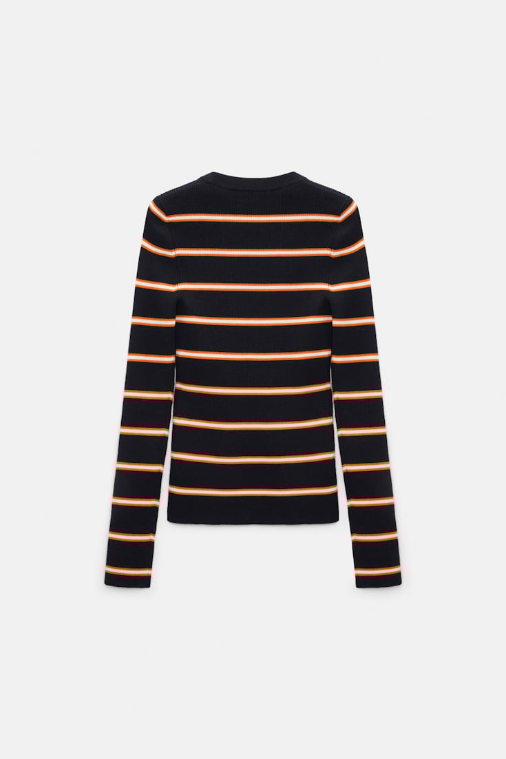 Dorothee Schumacher Striped knit pullover energetic blue trio