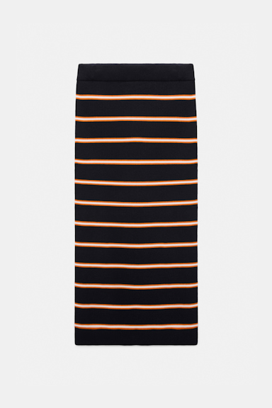 Dorothee Schumacher Gestreifter Rock energetic blue trio