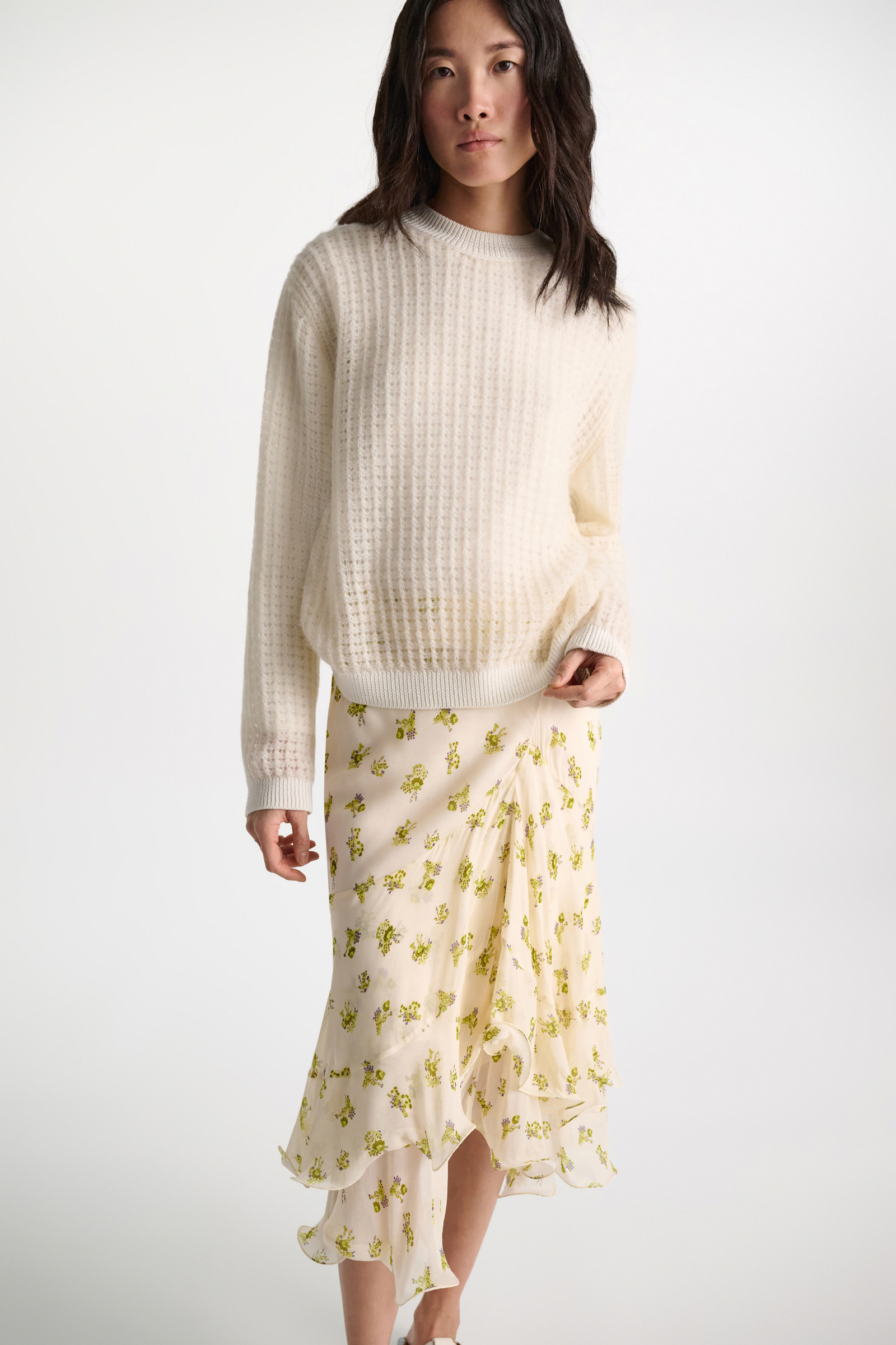 Dorothee Schumacher Open pointelle pullover pearl