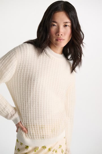 Dorothee Schumacher Pointelle-Pullover pearl