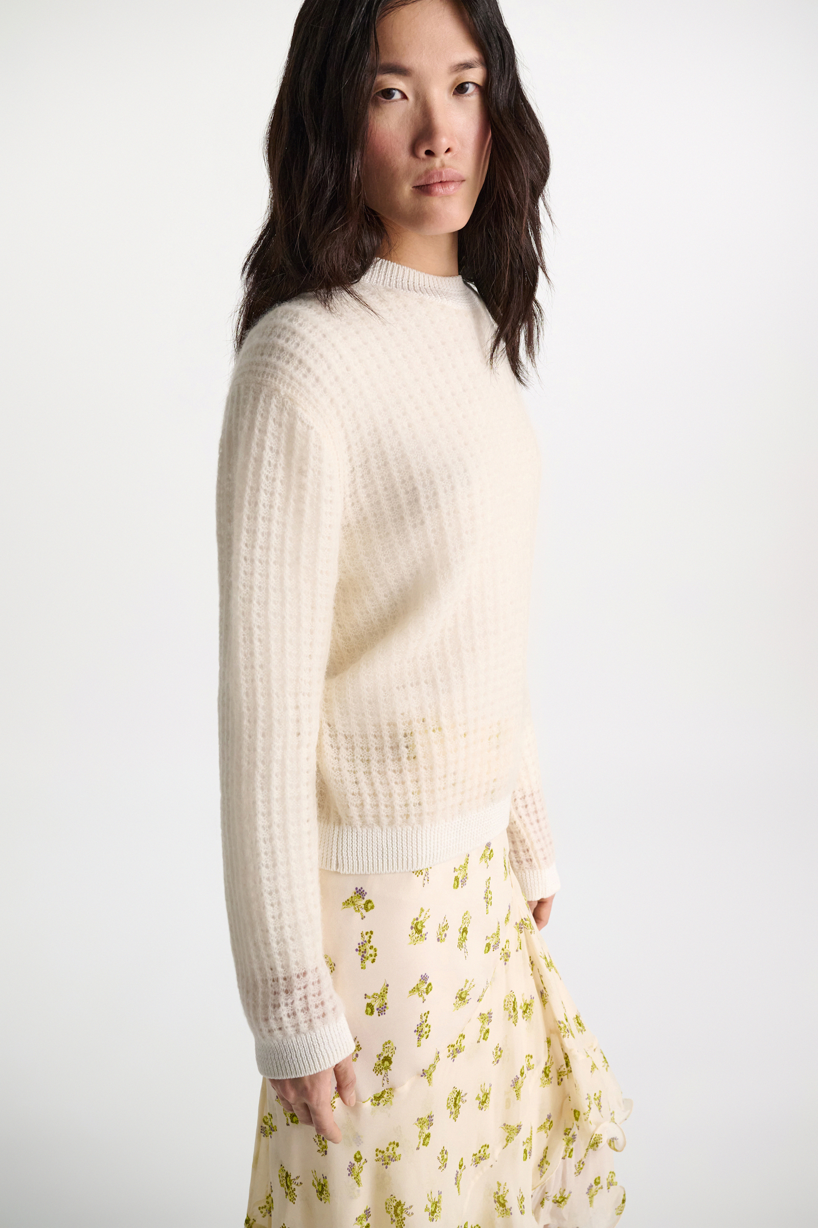 Dorothee Schumacher Open pointelle pullover pearl