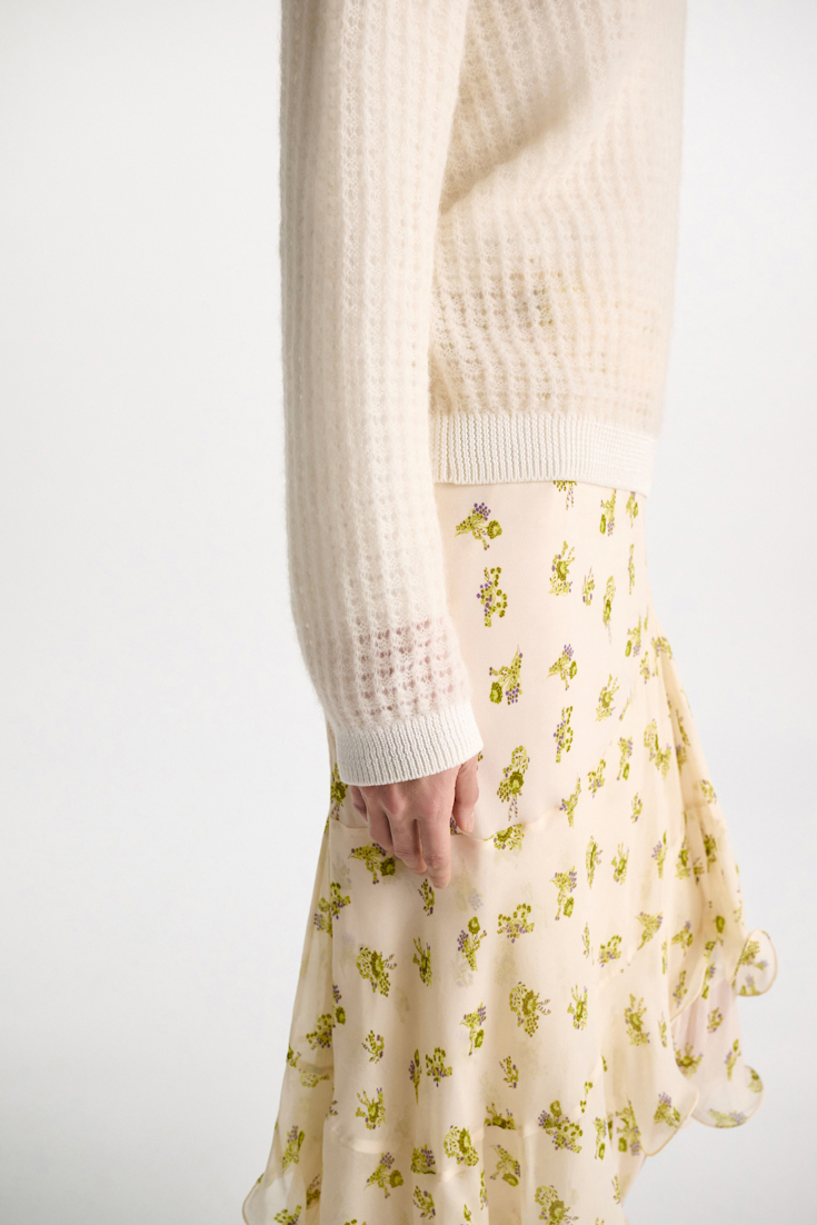 Dorothee Schumacher Open pointelle pullover pearl