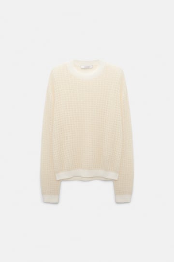 Dorothee Schumacher Open pointelle pullover pearl