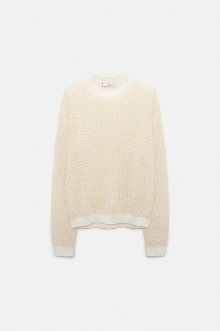 Dorothee Schumacher Open pointelle pullover pearl