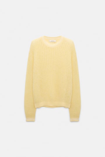 Dorothee Schumacher Open pointelle pullover citrus