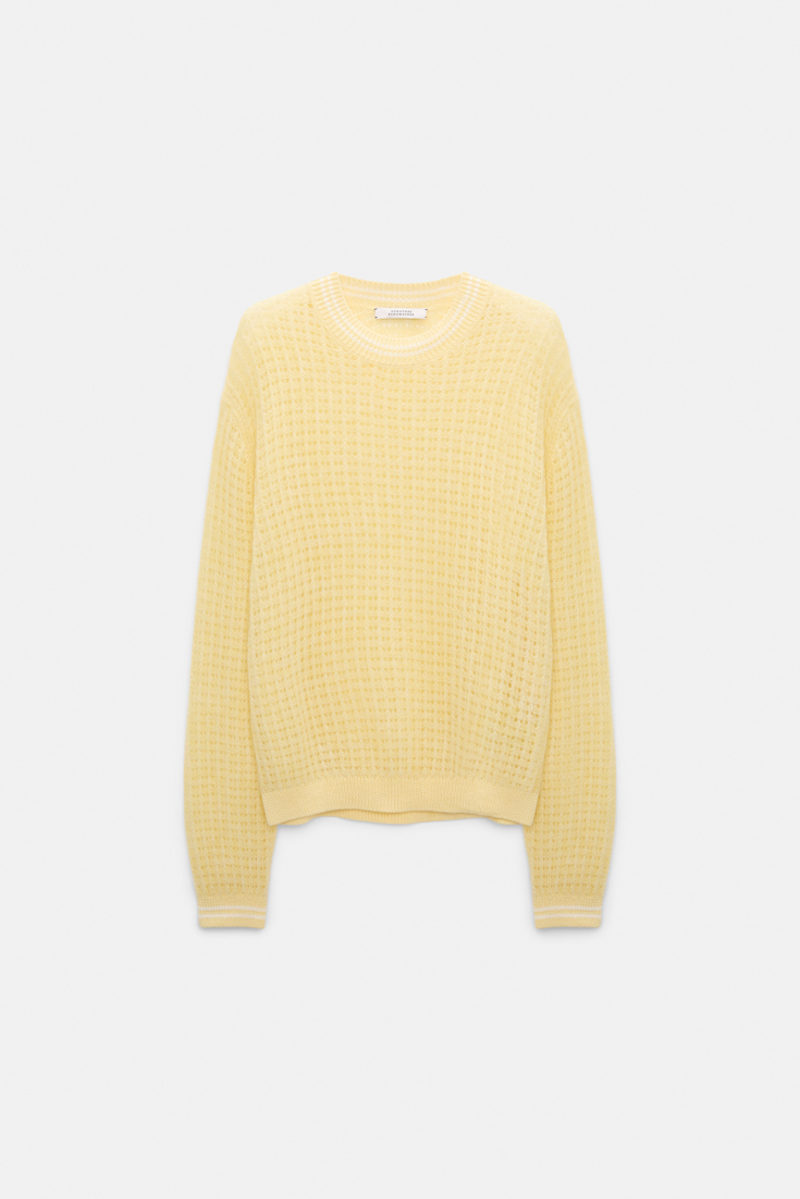 Dorothee Schumacher Open pointelle pullover citrus