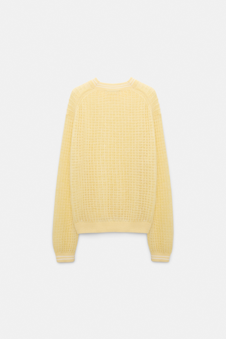 Dorothee Schumacher Open pointelle pullover citrus