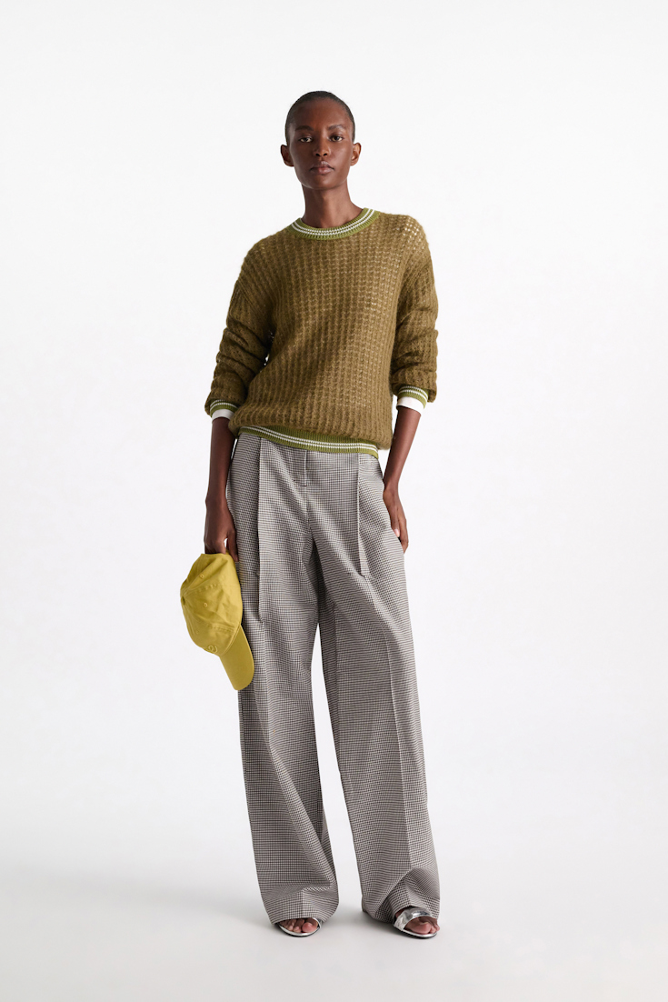 Dorothee Schumacher Open pointelle pullover seaweed