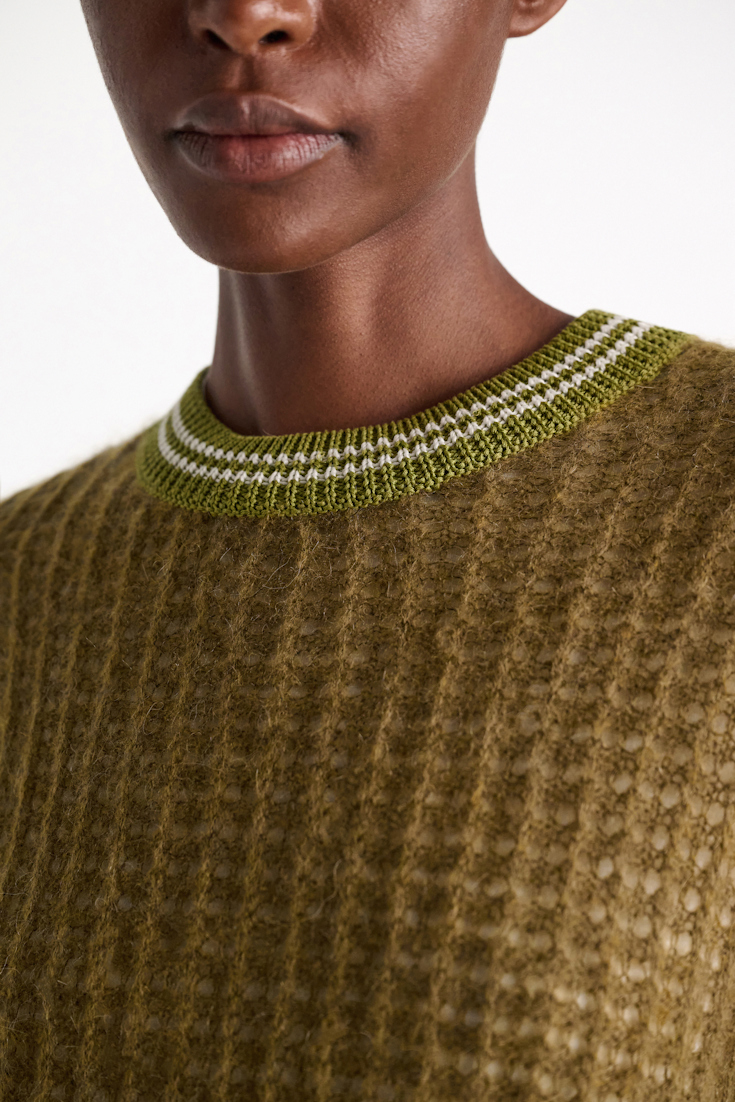 Dorothee Schumacher Open pointelle pullover seaweed