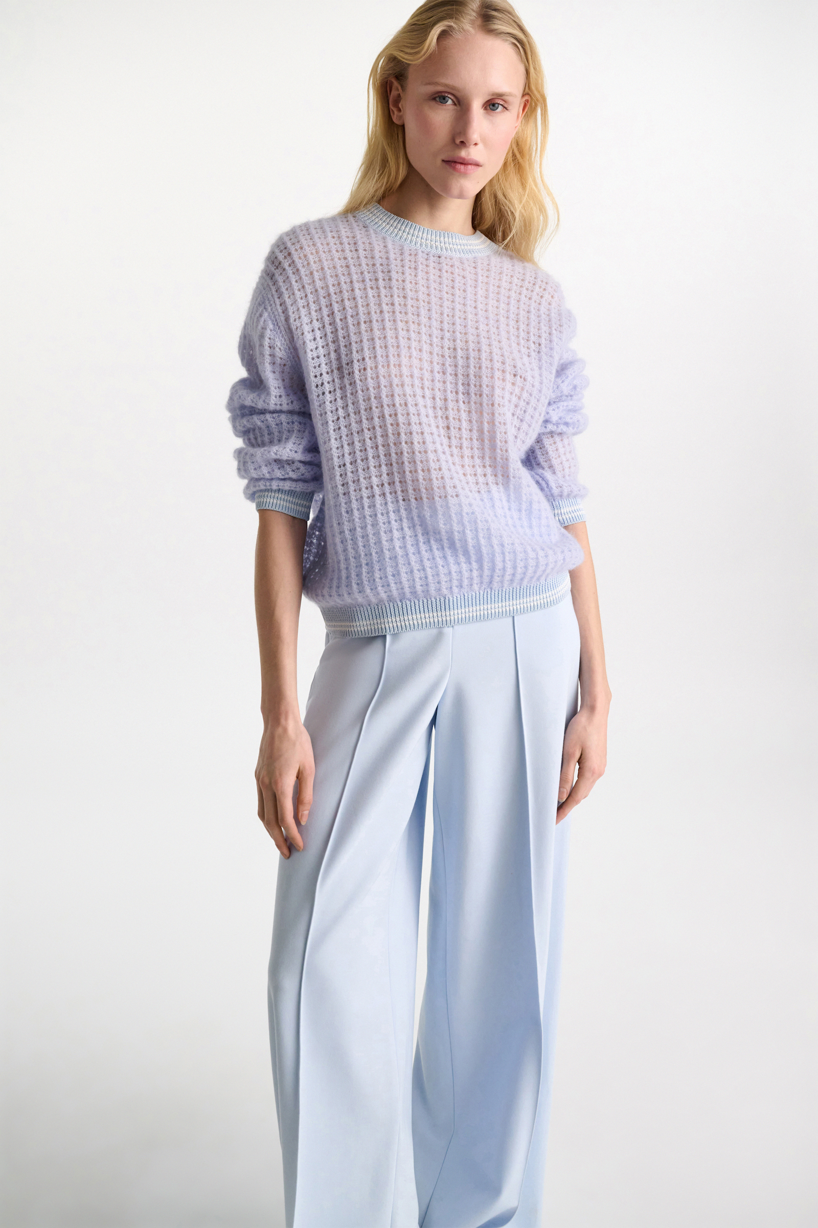 Dorothee Schumacher Open pointelle pullover violet