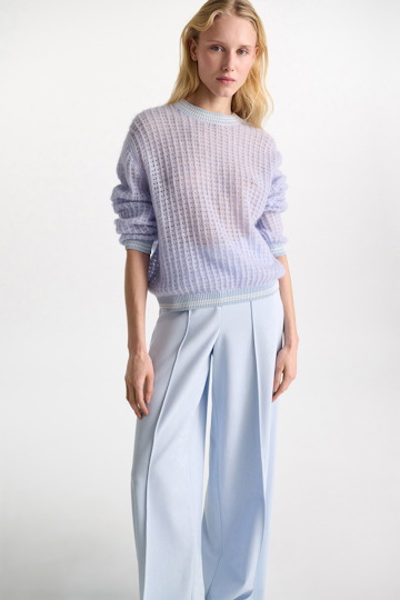 Dorothee Schumacher Open pointelle pullover violet