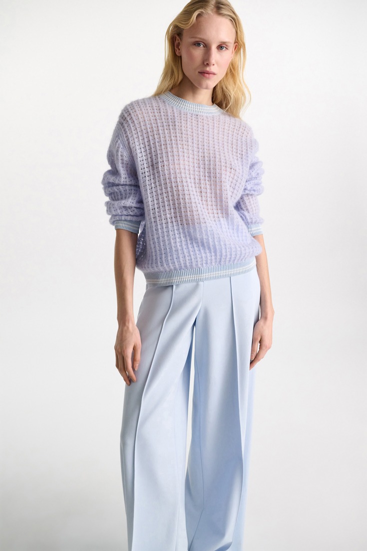 Dorothee Schumacher Open pointelle pullover violet