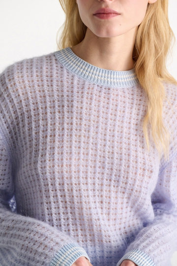 Dorothee Schumacher Open pointelle pullover violet
