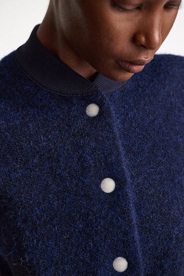 Dorothee Schumacher Two-tone bomber jacket navy white