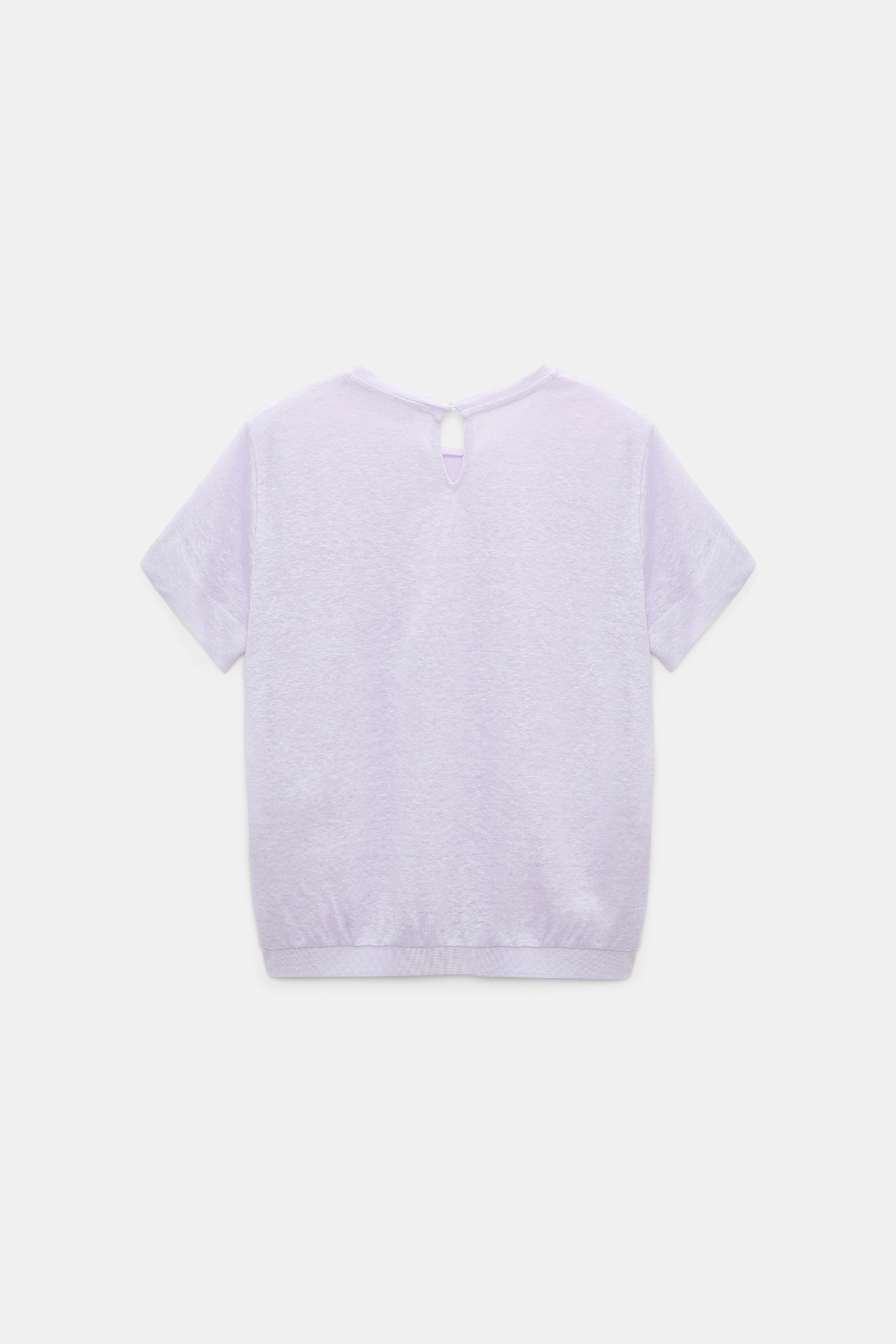 Dorothee Schumacher Hemp top with knit trim crocus