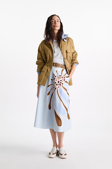 Dorothee Schumacher Shirt mit Strickbündchen sky blue