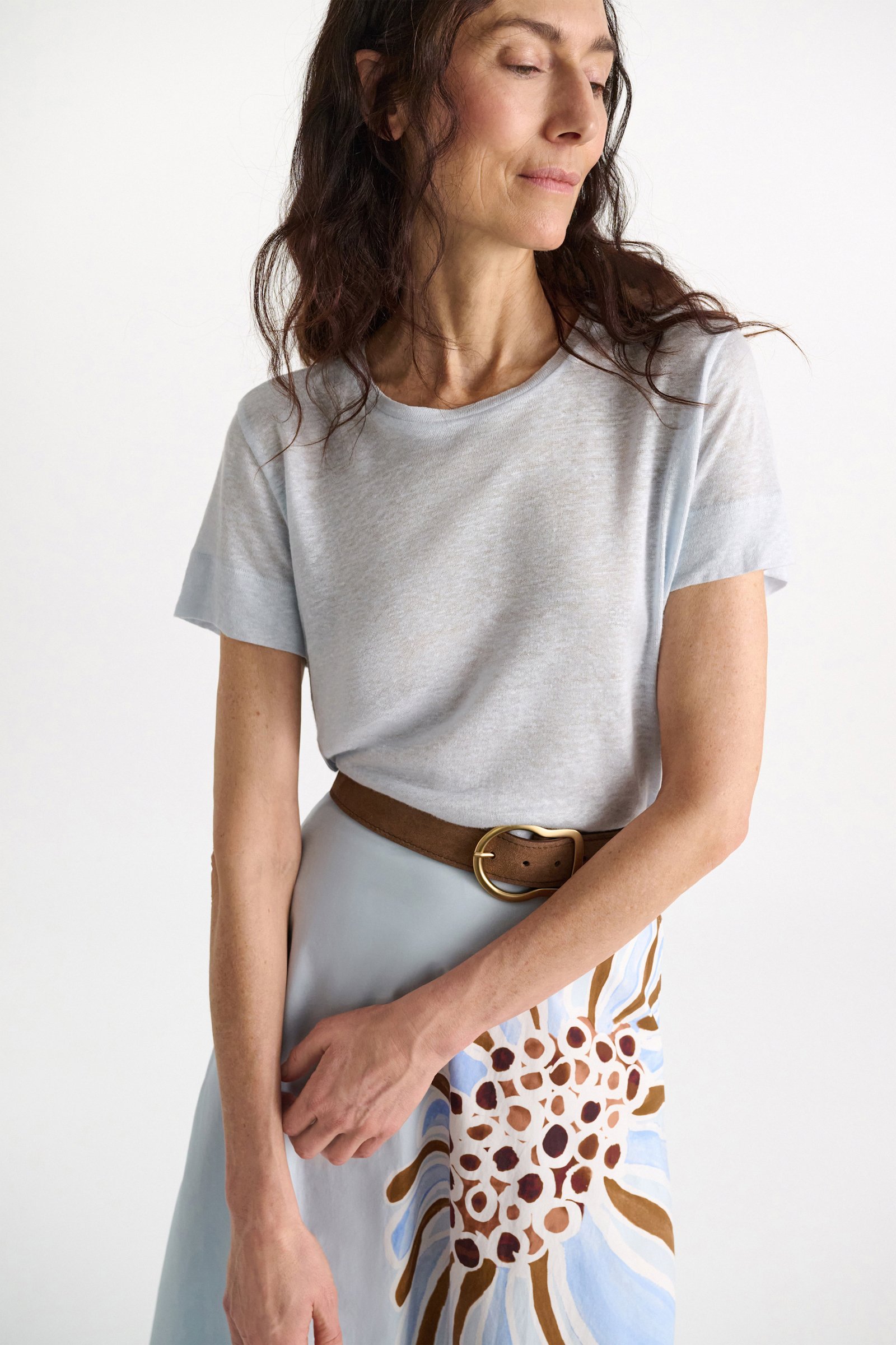 Dorothee Schumacher Shirt mit Strickbündchen sky blue