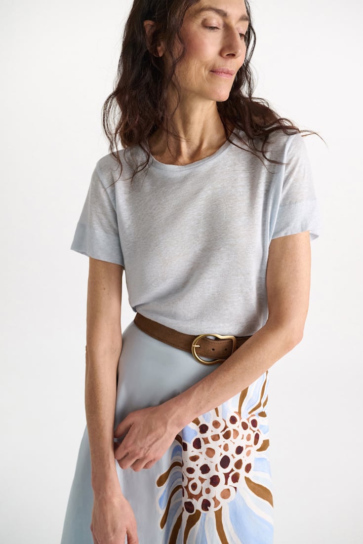 Dorothee Schumacher Shirt mit Strickbündchen sky blue