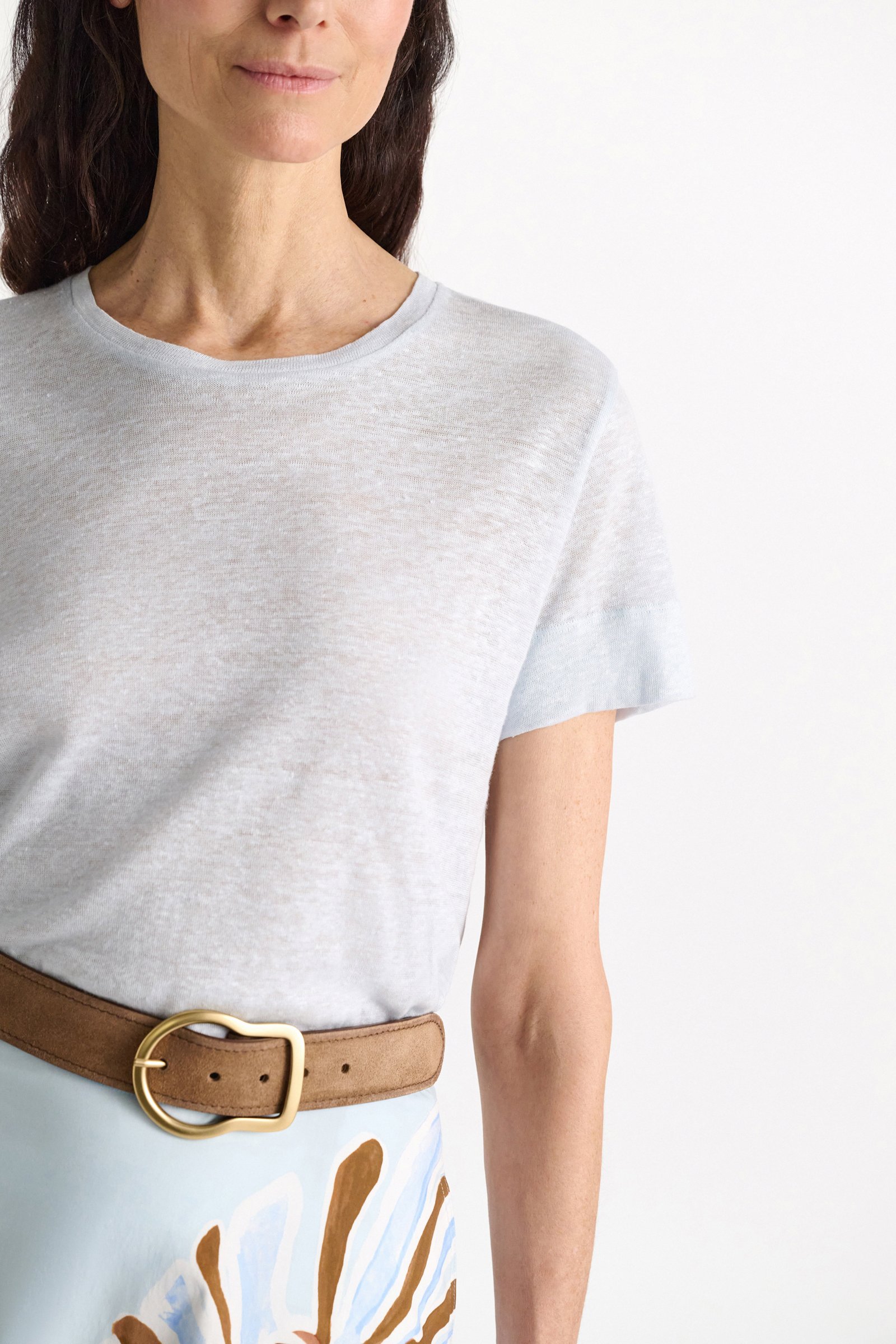 Dorothee Schumacher Shirt mit Strickbündchen sky blue