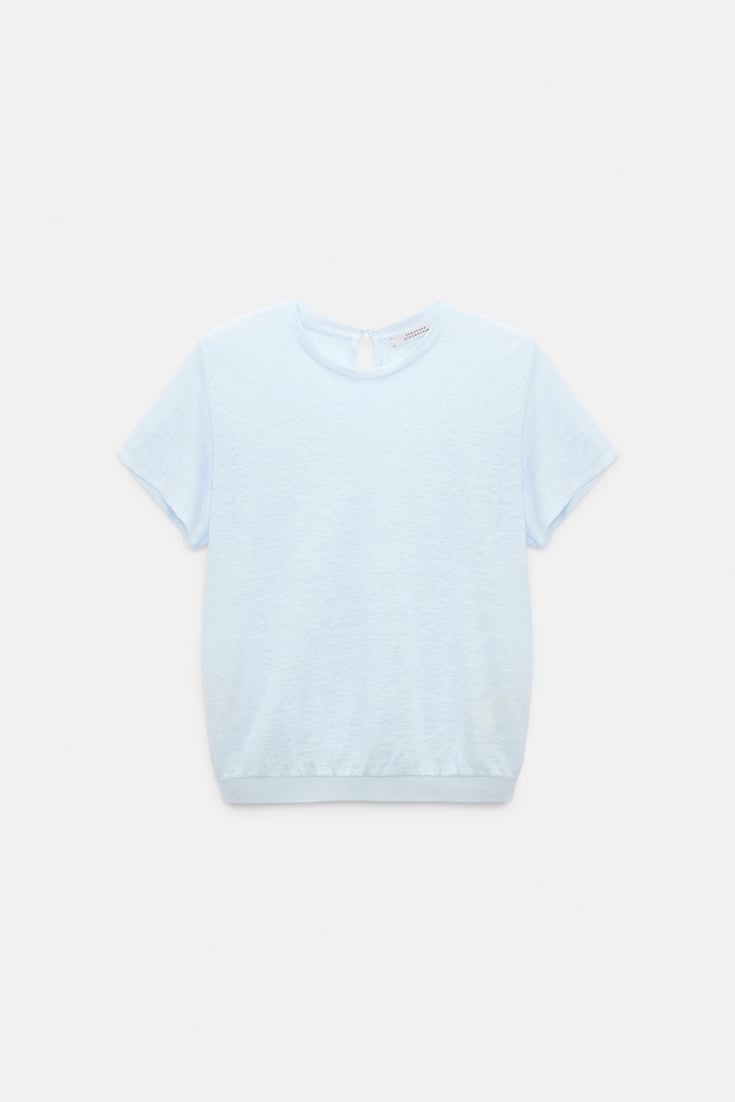 Dorothee Schumacher Shirt mit Strickbündchen sky blue