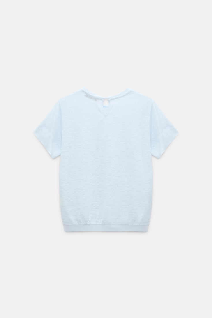 Dorothee Schumacher Shirt mit Strickbündchen sky blue