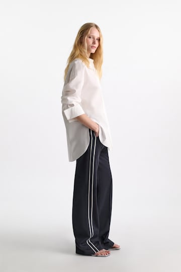 Dorothee Schumacher Trackpants mit gestricktem Seitenstreifen dark navy
