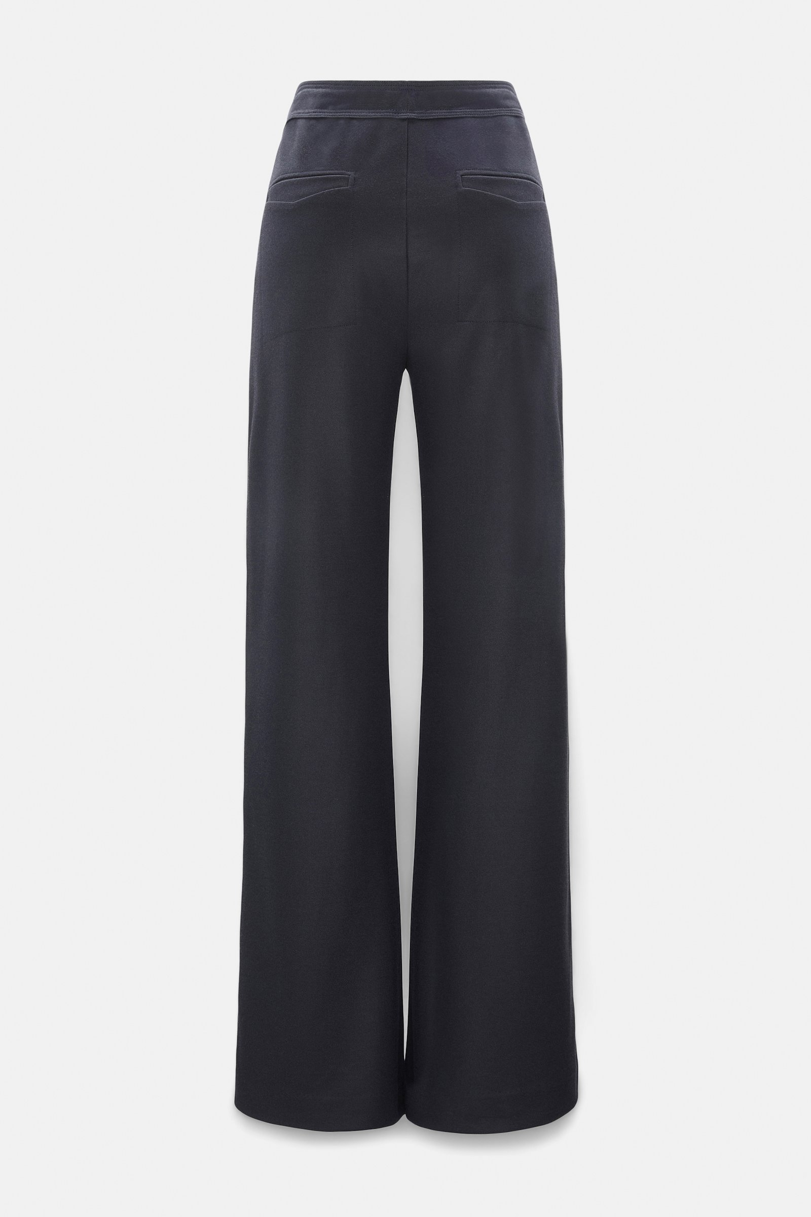 Dorothee Schumacher Track pants with knit side stripes dark navy