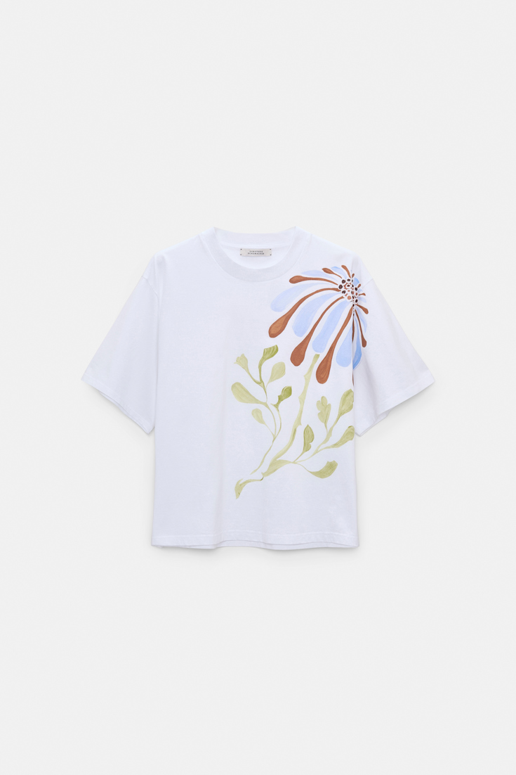 Dorothee Schumacher T-shirt with signature print white sky