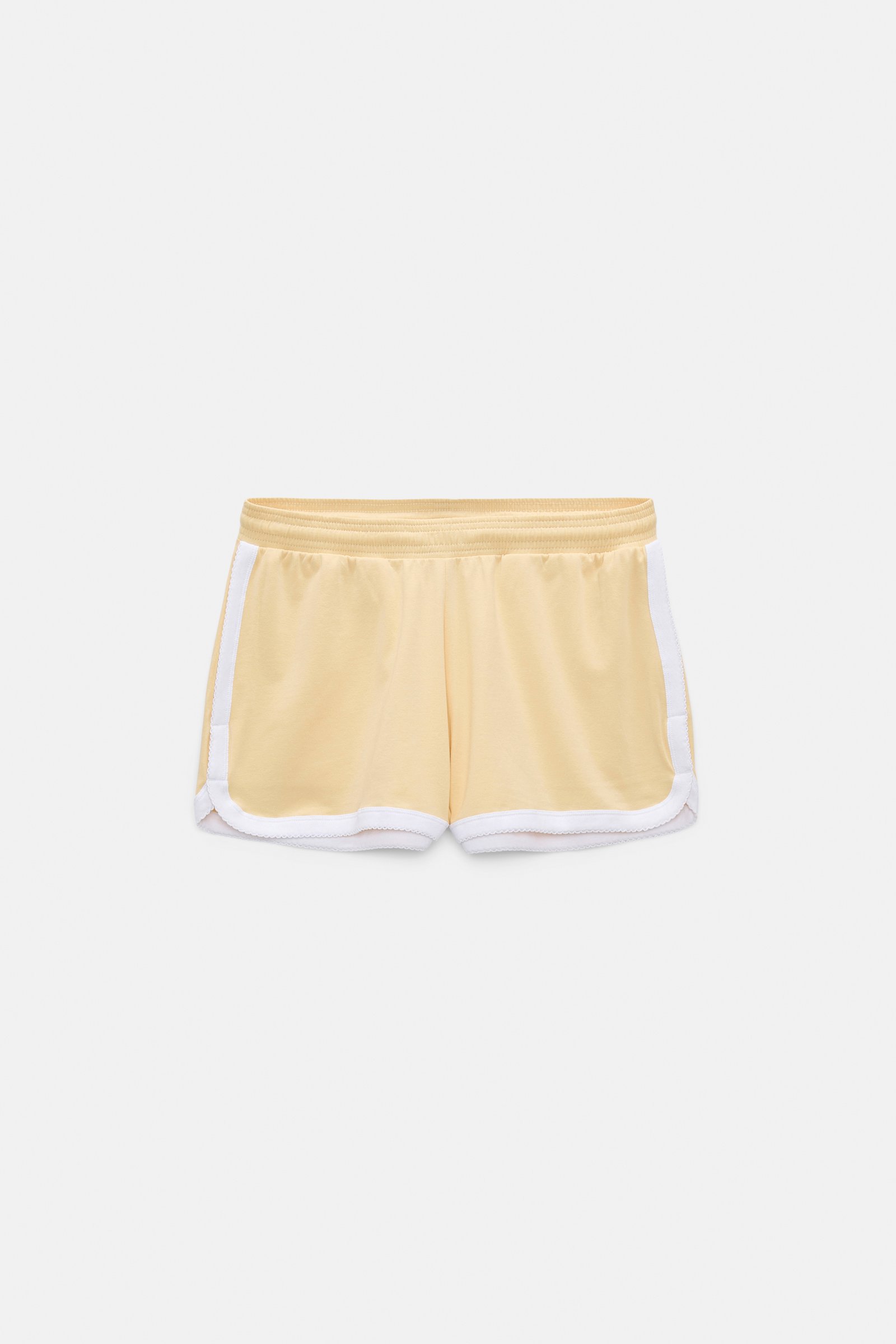 Dorothee Schumacher Stretch cotton shorts with contrast trim bisquit
