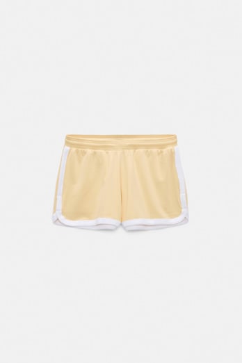 Dorothee Schumacher Stretch cotton shorts with contrast trim bisquit