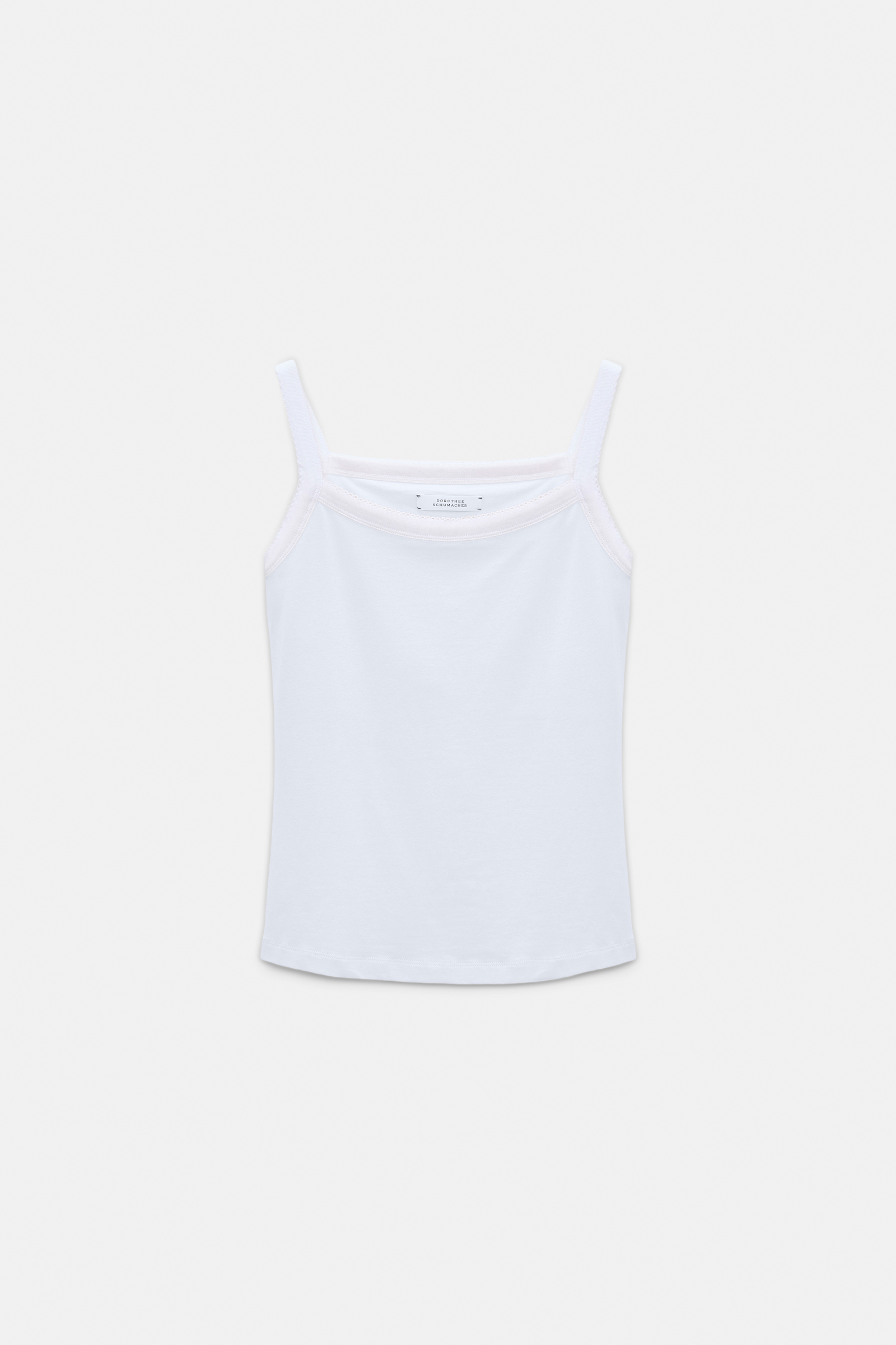Dorothee Schumacher Trägertop mit kontrastierendem Einfass camellia white