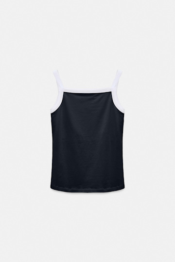 Dorothee Schumacher Trägertop mit kontrastierendem Einfass dark navy