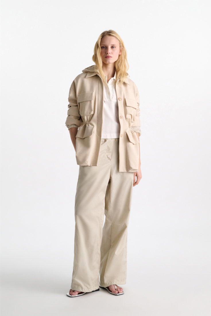 Dorothee Schumacher Polo shirt with D-rose embroidery pure white