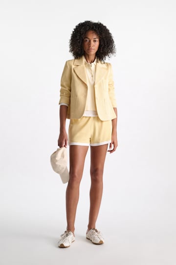 Dorothee Schumacher Polo shirt with D-rose embroidery powder pastis