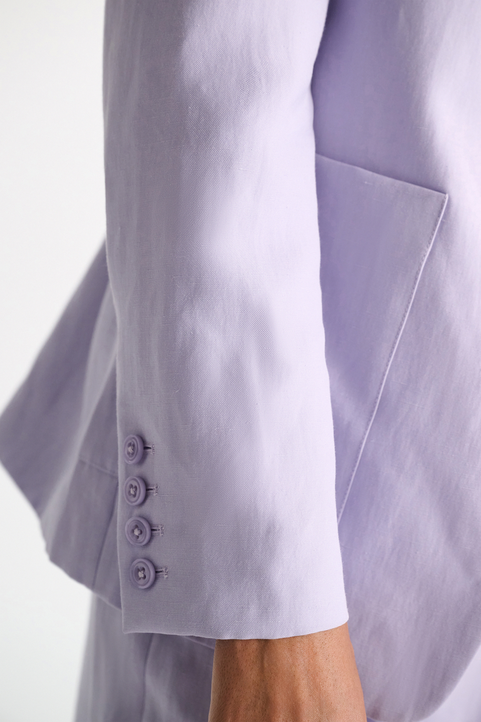 Dorothee Schumacher Technical linen blazer violet