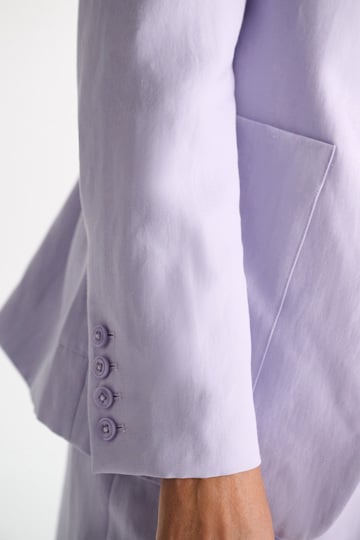 Dorothee Schumacher Technical linen blazer violet