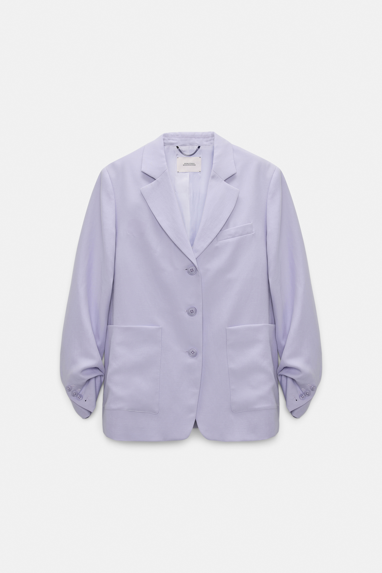 Dorothee Schumacher Technical linen blazer violet