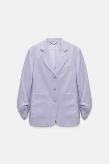 Dorothee Schumacher Technical linen blazer violet