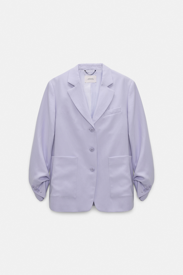 Dorothee Schumacher Technical linen blazer violet