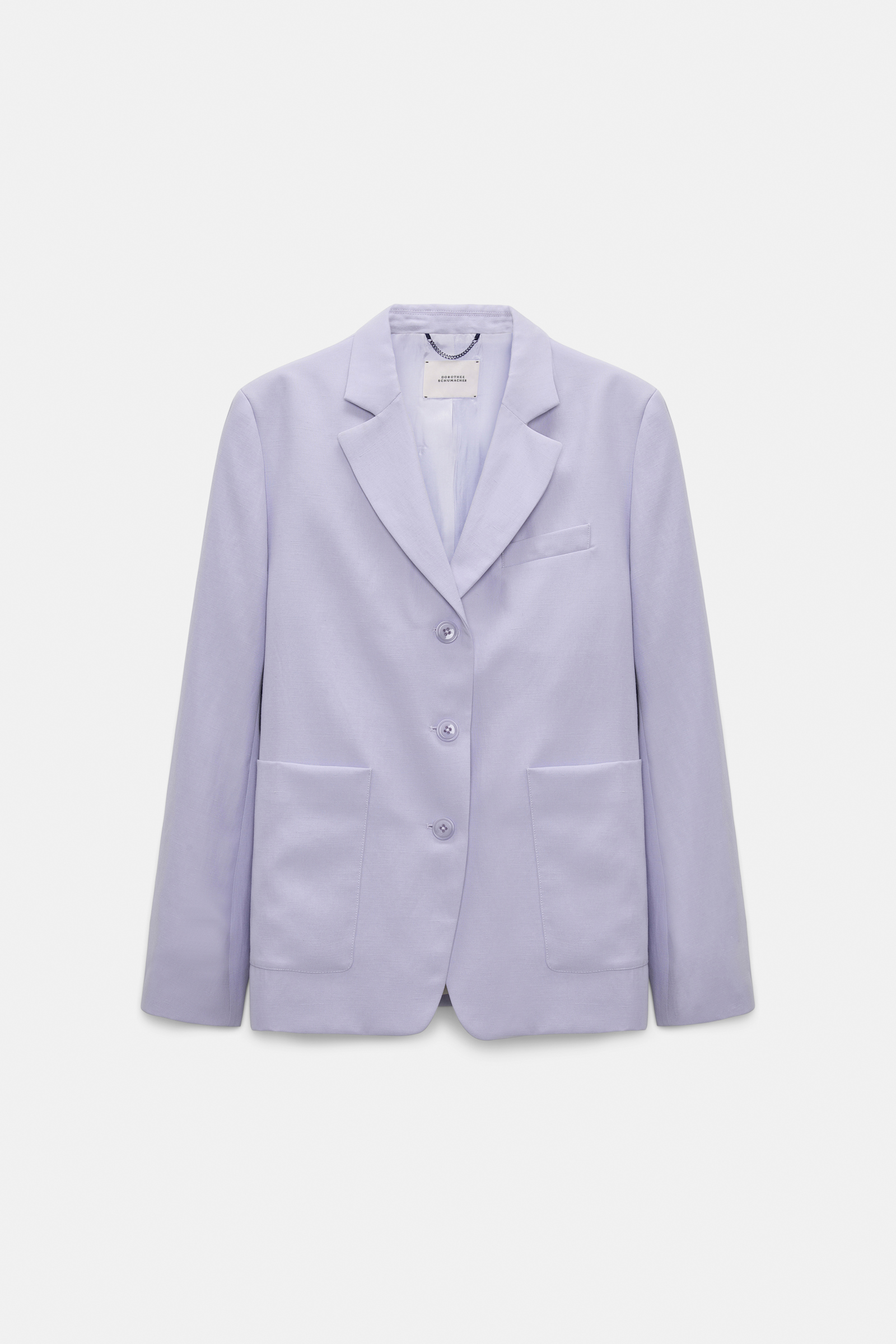 Dorothee Schumacher Technical linen blazer violet