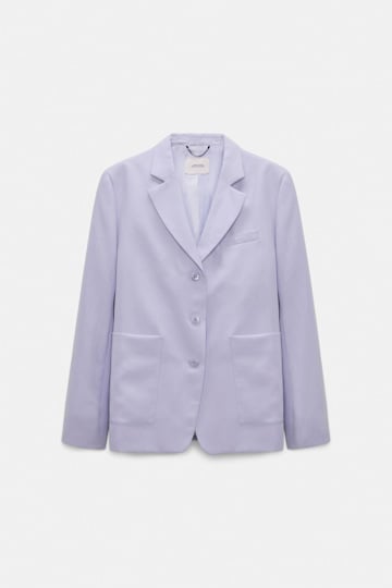 Dorothee Schumacher Technical linen blazer violet