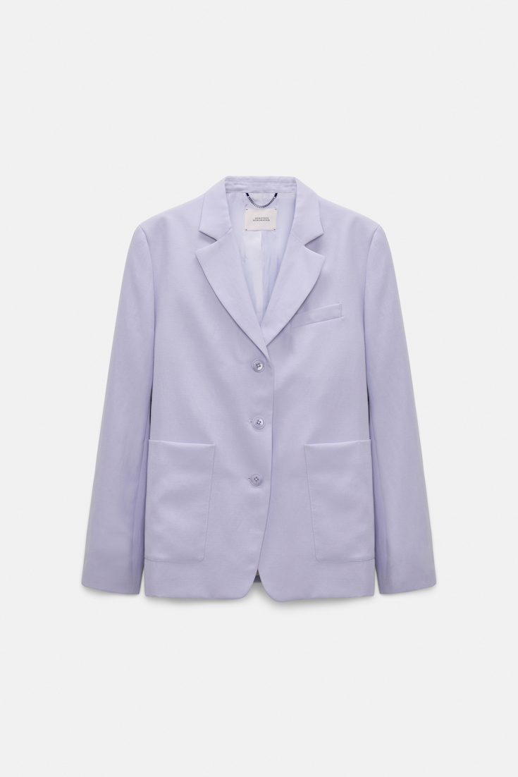 Dorothee Schumacher Technical linen blazer violet