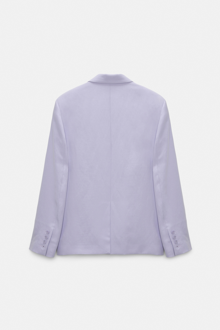 Dorothee Schumacher Technical linen blazer violet