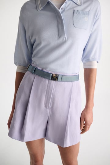 Dorothee Schumacher Shorts aus technischem Leinen violet