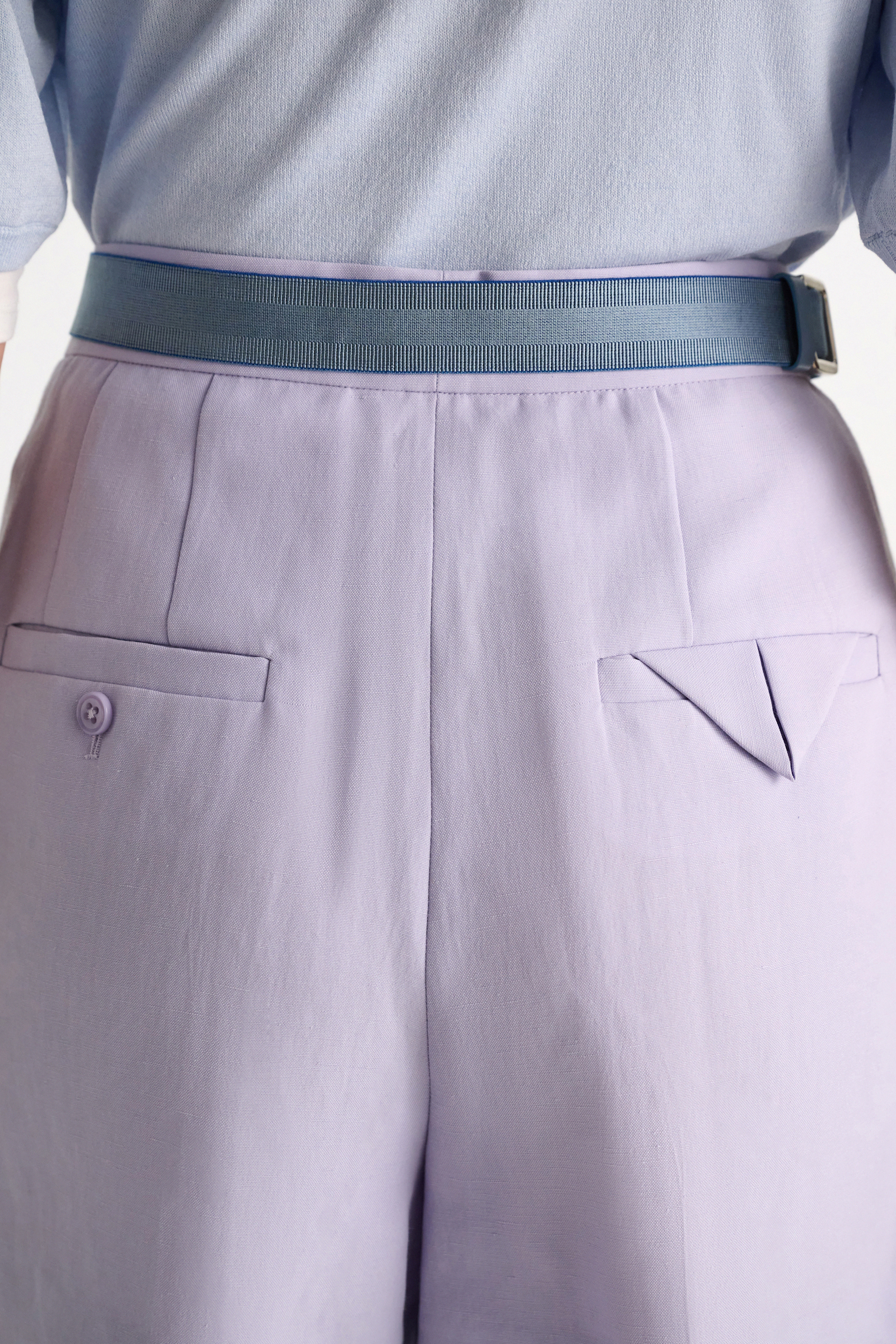 Dorothee Schumacher Technical linen shorts violet