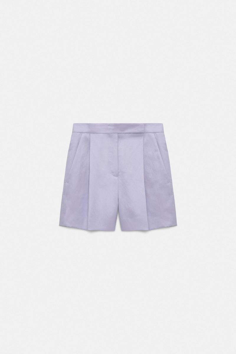 Dorothee Schumacher Women's Violet Technical Linen Shorts Xxs