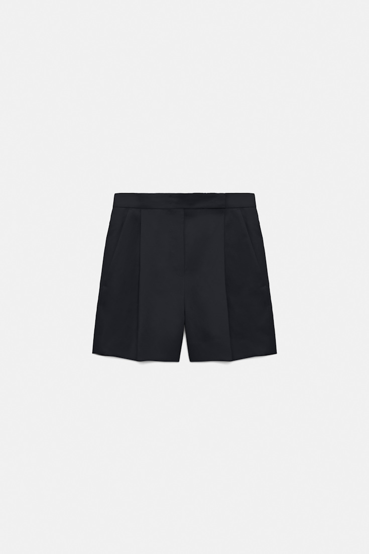 Dorothee Schumacher Technical linen shorts dark navy