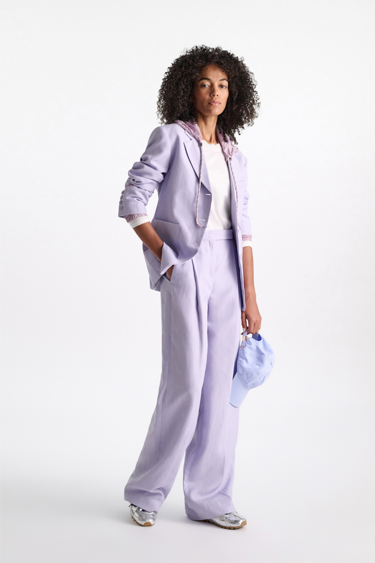 Dorothee Schumacher Technical linen pants violet