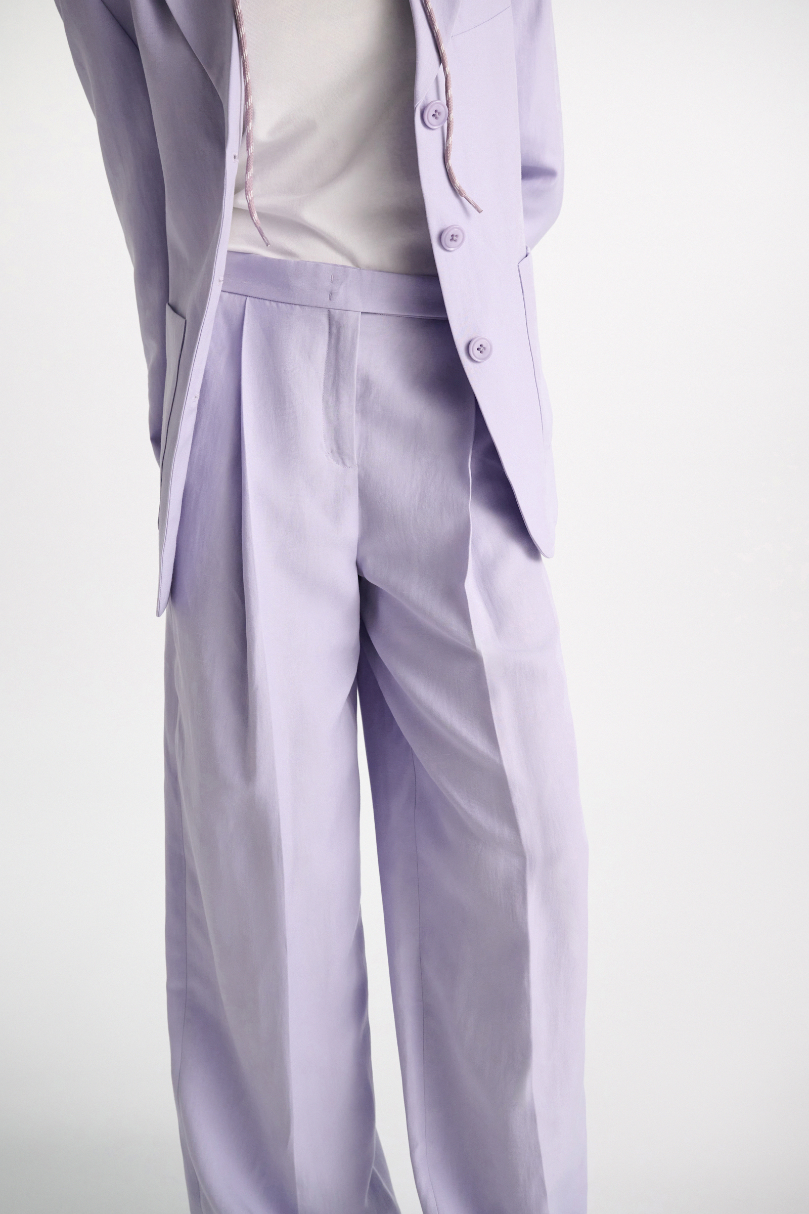 Dorothee Schumacher Technical linen pants violet